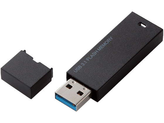 【お取り寄せ】エレコム キャップ式USBメモリ ブラック32GB MF-MSU3B32GBK H ＵＳＢメモリ 外付けドライブ パソコン 家電｜JET PRICE