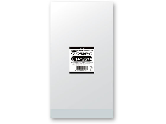 【お取り寄せ】ヘイコー 水晶風呂敷き包み 140×260+4粍 100枚×10袋 G14-26+4 ＯＰＰ袋 磁気テープなし