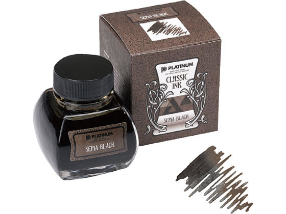 Platinum Classic Fountain Pen Ink 60ml - Sepia Black