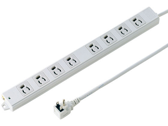 【お取り寄せ】サンワサプライ 工事物件タップ 3P・8個口・3m TAP-K8L-3 コード付き電源タップ３ピン 電源タップ ＯＡタップ 配線パーツ 家電 4,389円