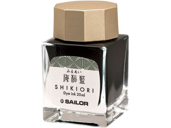 Sailor Shikiori Fountain Pen Ink 20ml - Seaweed Indigo