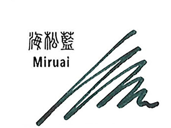 Sailor Shikiori Fountain Pen Ink 20ml - Seaweed Indigo