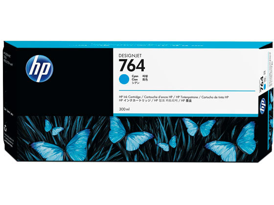 【お取り寄せ】HP HP764 インクカートリッジ シアン 300ml C1Q13A ヒューレットパッカード ＨＰシアン インクジェットカートリッジ インクカートリッジ トナー