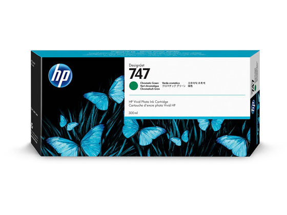 【お取り寄せ】HP HP747 インクカートリッジ クロマティックグリーン 300ml P2V84A ヒューレットパッカード ＨＰ インクジェットカートリッジ インクカートリッジ トナー