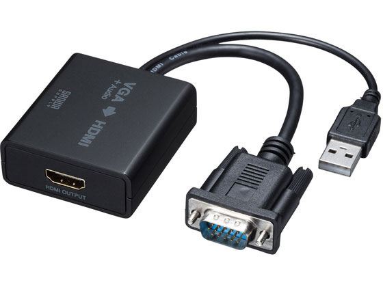 [주문] 산와 서플라이 VGA 시그널 HDMI 컨버터 VGA-CVHD7 스위처 디스트리뷰터 PC 주변기기 PC 가전