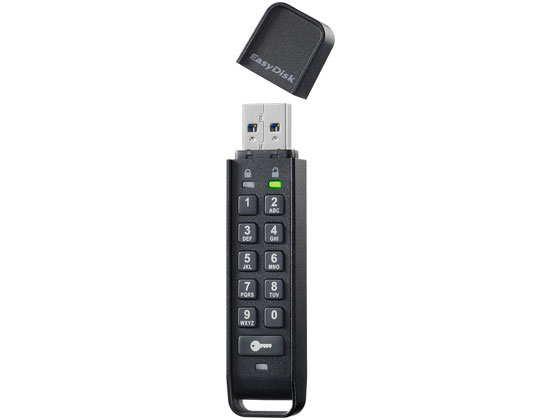 【お取り寄せ】I・O DATA パスワードボタン付セキュリティUSBメモリー64GB ED-HB3 64G ＵＳＢメモリ 外付けドライブ パソコン 家電｜JET PRICE