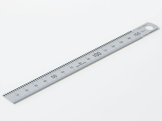 コクヨ 本当の定規 15cm TZ-DARS15(ステンレス・面の境界で測る)の製品写真