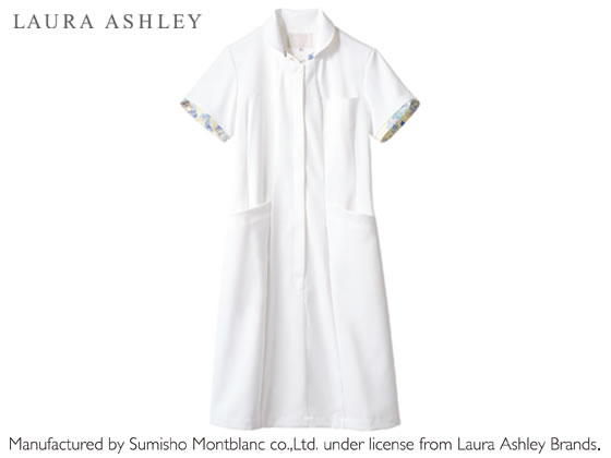 ワンピース ローラアシュレイ ナースワンピース 3l Lw401 13 オフホワイト アメリブルー 半袖 祝開店 大放出セール開催中 Www Maisbeiras Com
