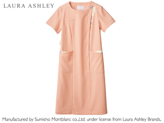 お取り寄せ ローラアシュレイ ナースワンピース 半袖 ピーチ アメリピンク M Lw411 22 Purplehouse Co Uk