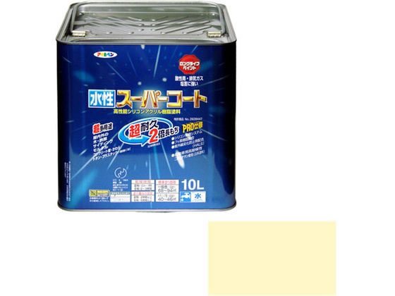 【お取り寄せ】アサヒペン 水溶性百貨店厚地の外套 10L 象牙色 絵の具 ペンキ塗り 息抜き 室内装飾 土木 組み立てる原材料