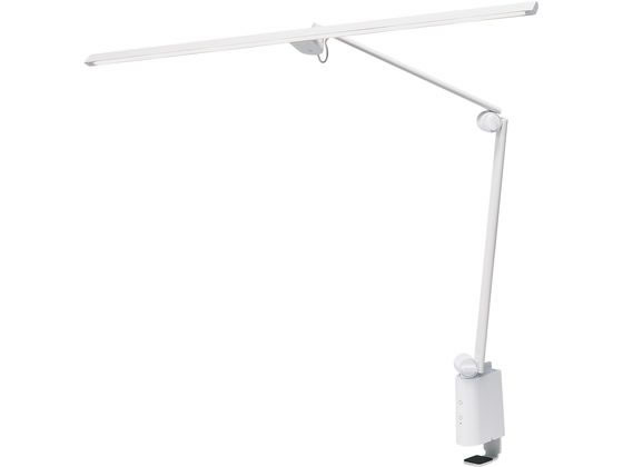 【お取り寄せ】Livtec ワイドLEDデスクライト ホワイト LGD-A3332(W) アームライト デスクライト スタンド ライト 照明器具 家電