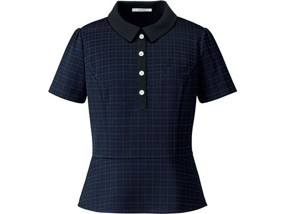 【お取り寄せ】ボンマックス ポロニット(チュニック丈) ブルーグレイ 7号 AD8810-2 事務服 制服 BONOFFICE ボンオフィス ポロニット（チュニック丈