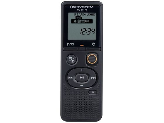 OM SYSTEM 集積回路リコーダー Voice-Trek VN-551マイコン BLK OM ＩＣリコーダー ボイスレコーダー オーディオ 受話器 テレビ受像機 家電