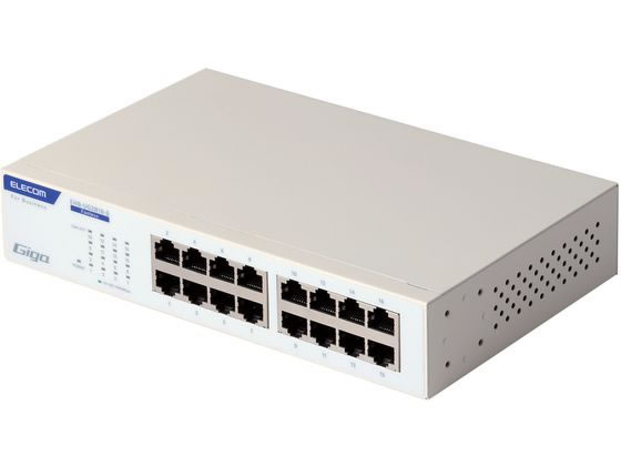 エレコム スイッチングこしき 16界面 Giga相応う 白いこと EHB-UG2B16-S スイッチングこしき 網状組織設備 マイコン 家電