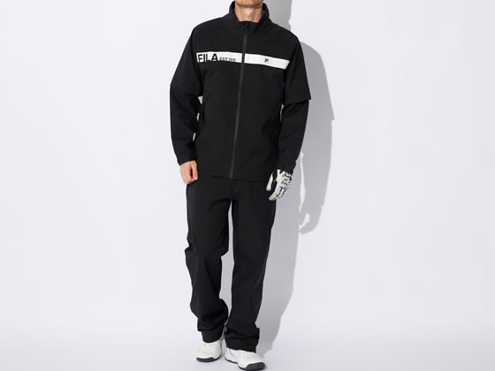 FILA GOLF レインジョウゲセット M BK 784990-M レインウェア ウィンドブレーカー 上衣 制服