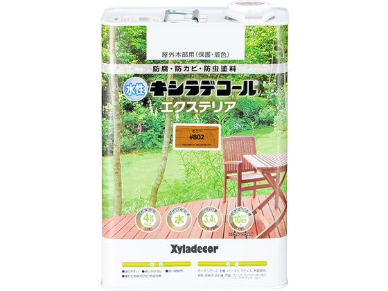 【お取り寄せ】カンペハピオ 水性キシラデコール エクステリアS ピニー 3.4L 塗料 塗装 養生 内装 土木 建築資材|JET PRICE