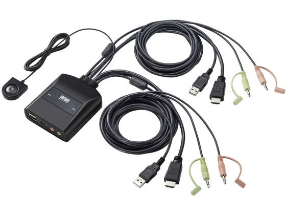 【お取り寄せ】サンワサプライ 4K相応うHDMIマイコン自動小銃うつり変わり器 SW-KVM2WHUUS うつり変わり機 分かちあう器 ＰＣ境界線の外側計器 マイコン 家電