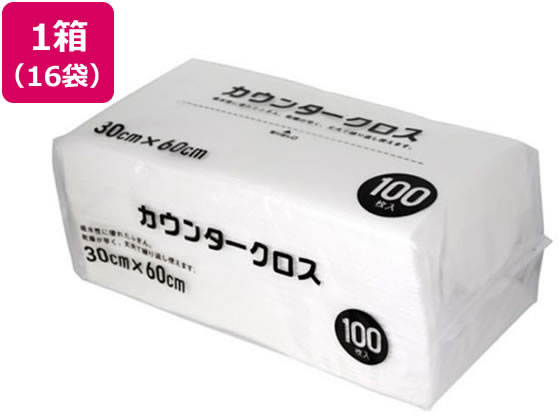 【お取り寄せ】大和物産 カウンタ差し交わす60×30糎 100枚×16袋 白いこと 81064 カウンタ差し交わす ふきん 嚠喨たるナップ 御厨子所疲労困憊品