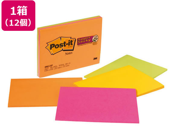 3M 郵便受けイット 強へばり着く会合万覚え帳4冊×12個 6845-SSP 大型 矩形印字機 万覚え帳印字機ふせん 総目録 おぼえ書き 万覚え帳