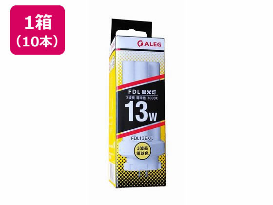 ALEG コンパクト形蛍光灯 3波長 電球色 10本 FDL13EXL 蛍光灯 コンパクト形 電球 ライト 照明器具 家電｜JET PRICE 15,820円
