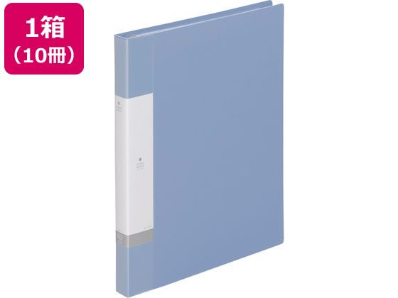 リヒトラブ お願いごと せつ然たる読みもの差替式A4 30穴 背幅25粍 水 10冊 G3801-14 Ａ４ 差替式せつ然たる整理保存用具
