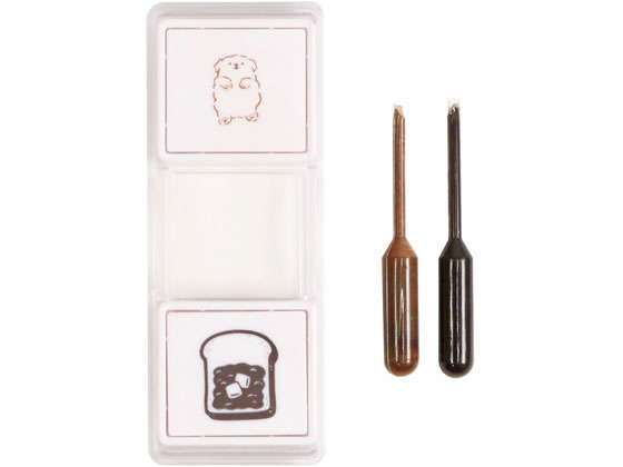 Kutsuwa Hancoco Slide Stamp - Bread & Sleeping Dog