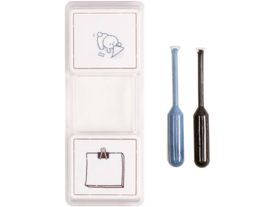 Kutsuwa Hancoco Slide Stamp - Page-Turning Dog