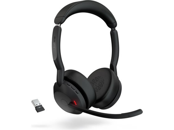 【お取り寄せ】GNオーディオ Jabra Evolve2 55 無線ヘッドセット Link390a UC ステレオ 25599-989-999｜JET PRICE
