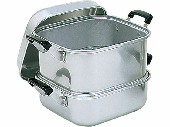 楽天市場】アルミ 角蒸 二重 26cm【 せいろ セイロ 蒸篭 蒸し器 アルミ