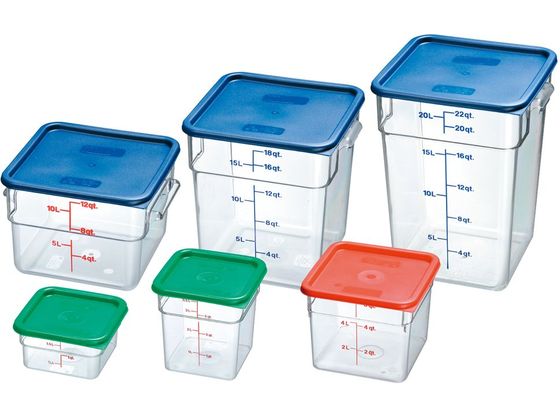 【お取り寄せ】CAMBRO 角型フードコンテナー カムウェア 22SFSCW 密閉容器 ボウル ザル バット 厨房 キッチン