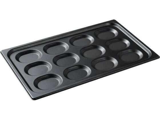 【お取り寄せ】MTI ALオーバルパン nonstick 12個穴 AL1030N12 ホテルパン ガストロノームパン ボウル ザル バット 厨房 キッチン