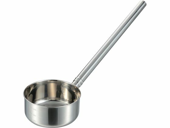カシワ 18-8ステンレス柄 目盛付水杓子 13cm (800cc)