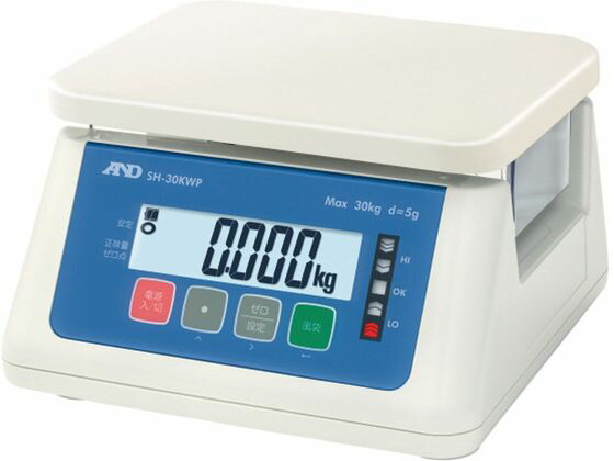 【お取り寄せ】エー・アンド・デイ 防水型デジタル秤 30kg SH-30KAWP 計量ツール はかり 温度計 調理小物 厨房 キッチン