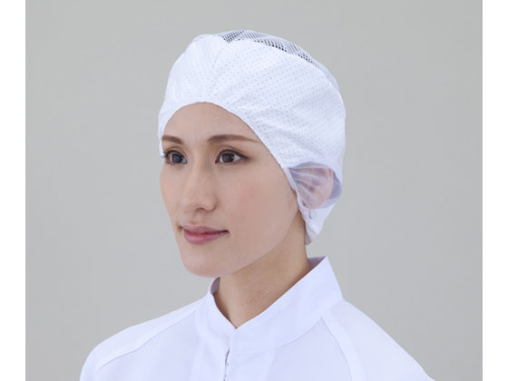 【お取り寄せ】アズワン 電石帽 長髪用 20枚入 SR-1 キャップ ぼうし フード ウェア 保護衣 安全保護