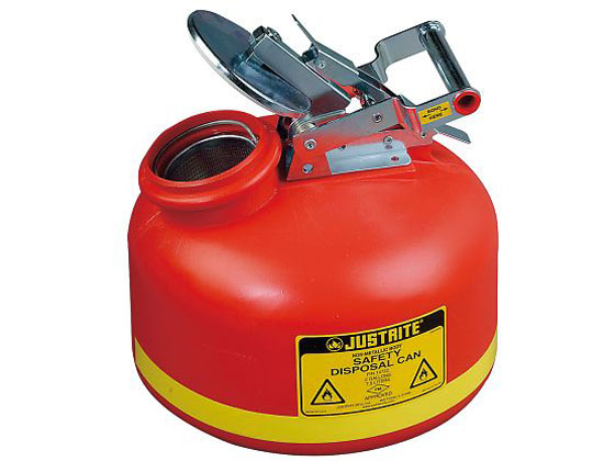 【お取り寄せ】アズワン 廃液回収容器 JUSTRITE(R)7.5L 14762Z 廃液回収 実験台 研究室設備
