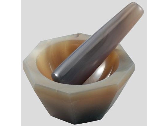 【お取り寄せ】アズワン メノー乳鉢(深型)φ70×φ90×30粍 乳棒付き添い人 乳鉢 討ち止める 練りあわせる 押し付ける 試験室用備え付け