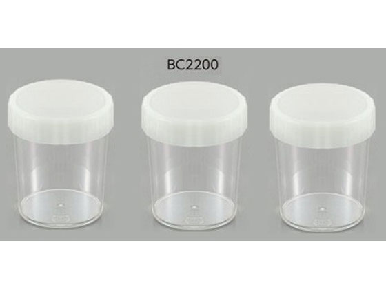【お取り寄せ】栄研化学 滅菌検査用コップ 200mL(スクリュー) BC2200 食品検体容器 微生物検査 検査 分析機器