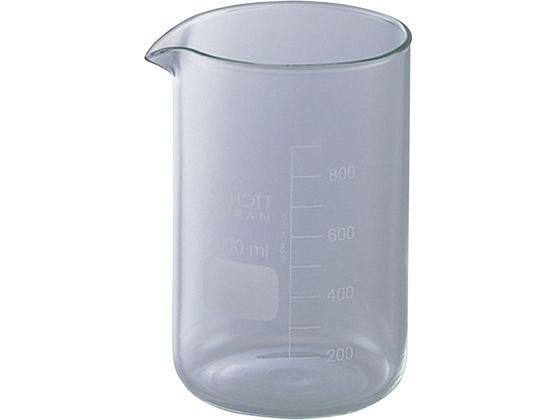 【お取り寄せ】SCHOTT DURAN 厚手ビーカー 1L 211315406 ビーカー 計量カップ コップ ガラス容器 計量器