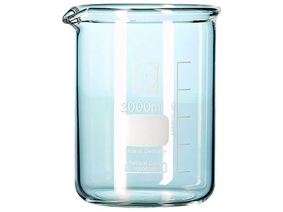 【お取り寄せ】SCHOTT DURAN 極厚ビーカー 2000mL 211076302 ビーカー 計り優勝杯 水呑み 硝子入れもの 計り器