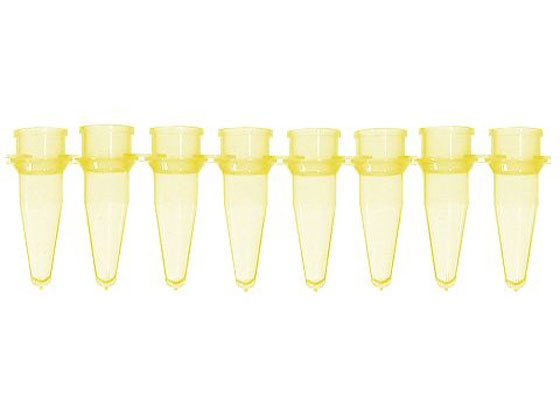 【お取り寄せ】Bio Plas PCRチューブ 8連0.2mL 黄 125本入 5010-3 マイクロチューブ 樹脂容器 計量器