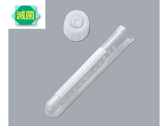 【お取り寄せ】アズワン 滅菌PPチューブ(目盛付)15mL 500個入 34180015D 試験管 チューブ 栓類 ガラス容器 計量器