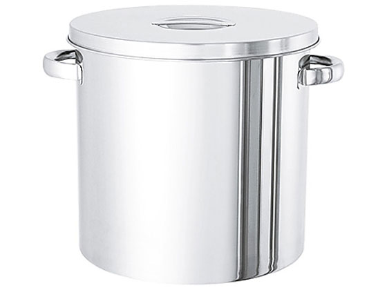 【お取り寄せ】日東金属産業 ステンレス鋼貯蔵タンク 買い溜める蓋付 50L ST-39H 貯蔵タンク 金属元素製 金属元素入れもの 計り器