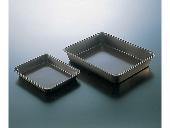 【お取り寄せ】アズワン フッ素樹脂コーティングバット キャビネ(210×170×30mm) バット トレー 金属製 金属容器 計量器