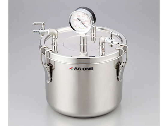 【お取り寄せ】アズワン ステン無意味さ缶 8L SSK-03 加圧 減圧 化学反応入れもの 金属元素入れもの 称量器 その他-花・ガーデン・DIY-DIY・工具