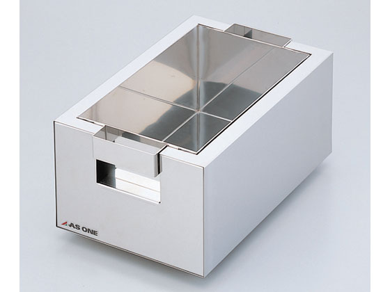 【お取り寄せ】アズワン ステンレス水槽 角型 10L 取手付き SKOB-01 水槽 金属容器 計量器