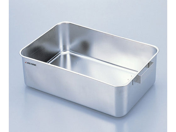 【お取り寄せ】アズワン ステンレス水槽 角型 22L カバー無し HSS-01 水槽 金属容器 計量器