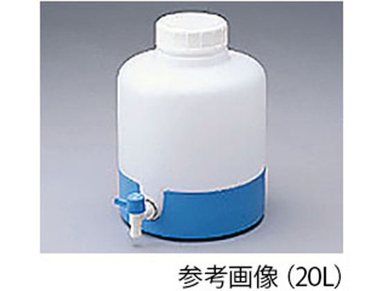 【お取り寄せ】アズワン お水貯蔵タンク 10L 708601 ポリ貯蔵タンク 平べったい缶 バッグインコンテナ 脂入れもの 測量器
