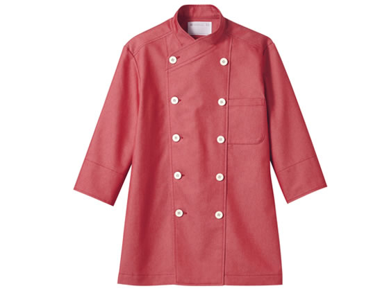 【お取り寄せ】住商モンブラン 7分袖コックコート レッド M 6-1103 厨房 調理服 飲食店ユニフォーム ユニフォーム