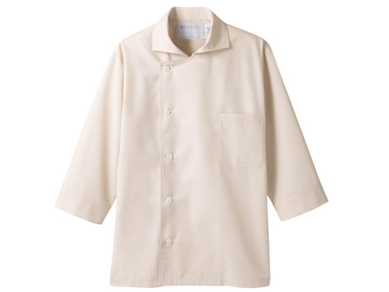 【お取り寄せ】住商モンブラン 7分袖コックシャツ ベージュ S 6-693 厨房 調理服 飲食店ユニフォーム ユニフォーム