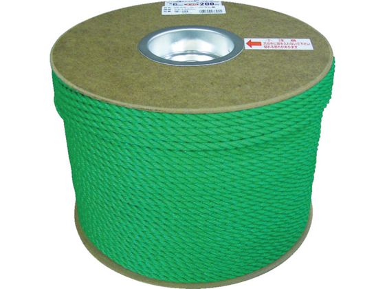 【お取り寄せ】ユタカメイク PEカラーロープドラム巻 6φ×200m PRE-103 ＰＥロープ 荷造り紐 梱包 6,923円